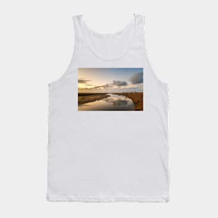 Evening Light over the River Glaven at Blakeney, Norfolk Tank Top